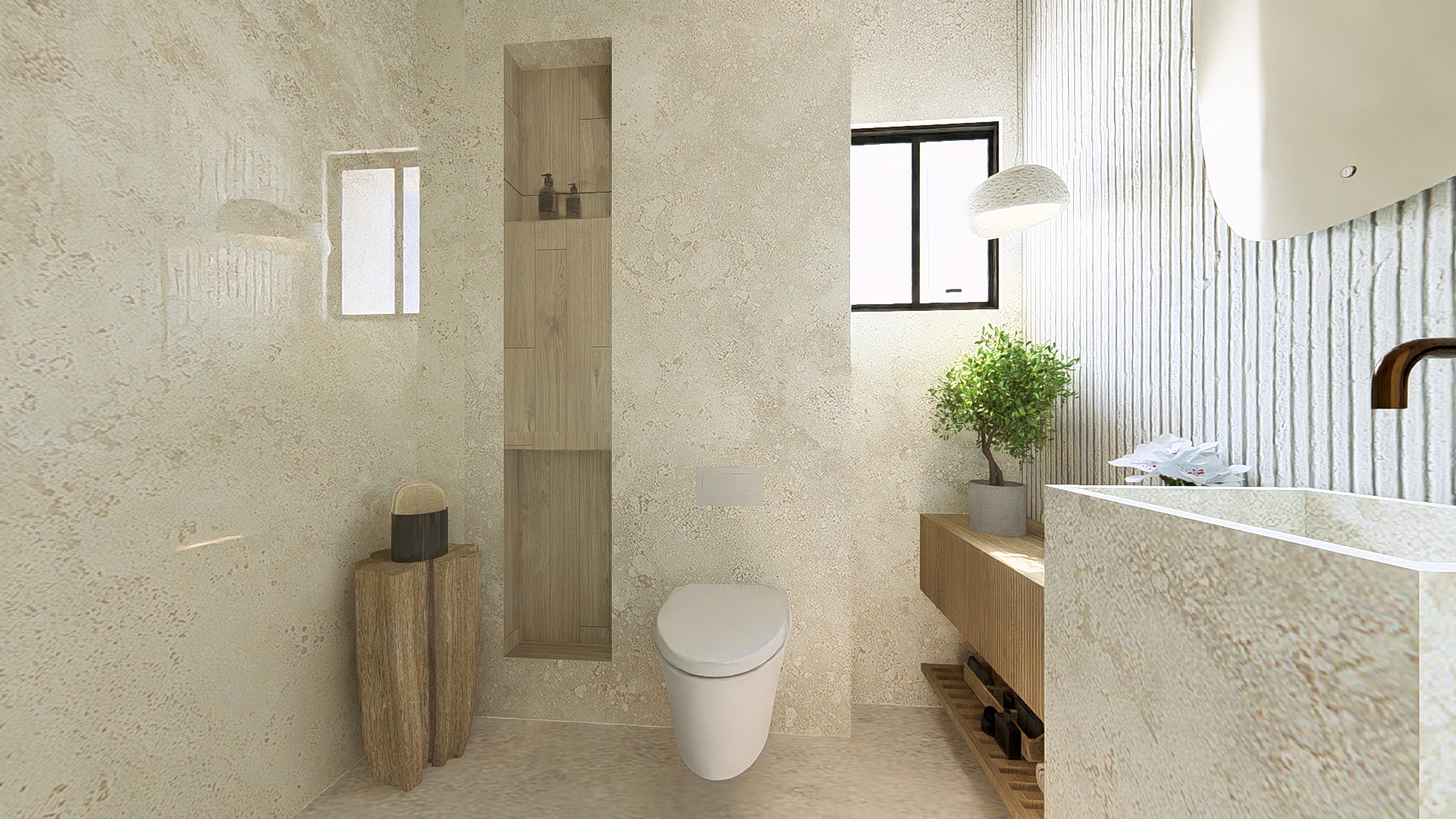Lagon Residence bathroom detail
